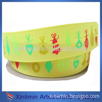 Custom new design printed logo novelty grosgrain ribbon